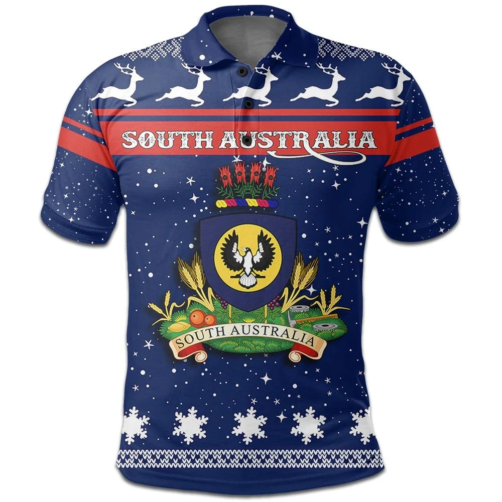 Christmas South Australia Coat Of Arms Polo Shirt