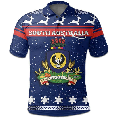 Christmas South Australia Coat Of Arms Polo Shirt