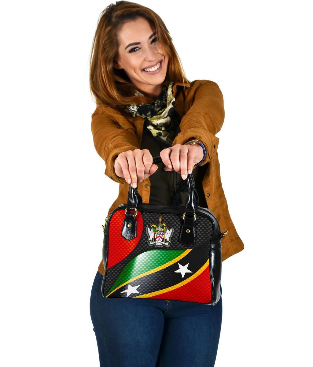 Saint Kitts And Nevis Shoulder Handbags Saint Kitts And Nevis Flag Ver 01