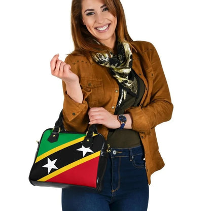 Saint Kitts And Nevis Shoulder Handbag Saint Kitts And Nevis Flag Style