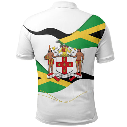 Jamaica Waving Flag Polo Shirt