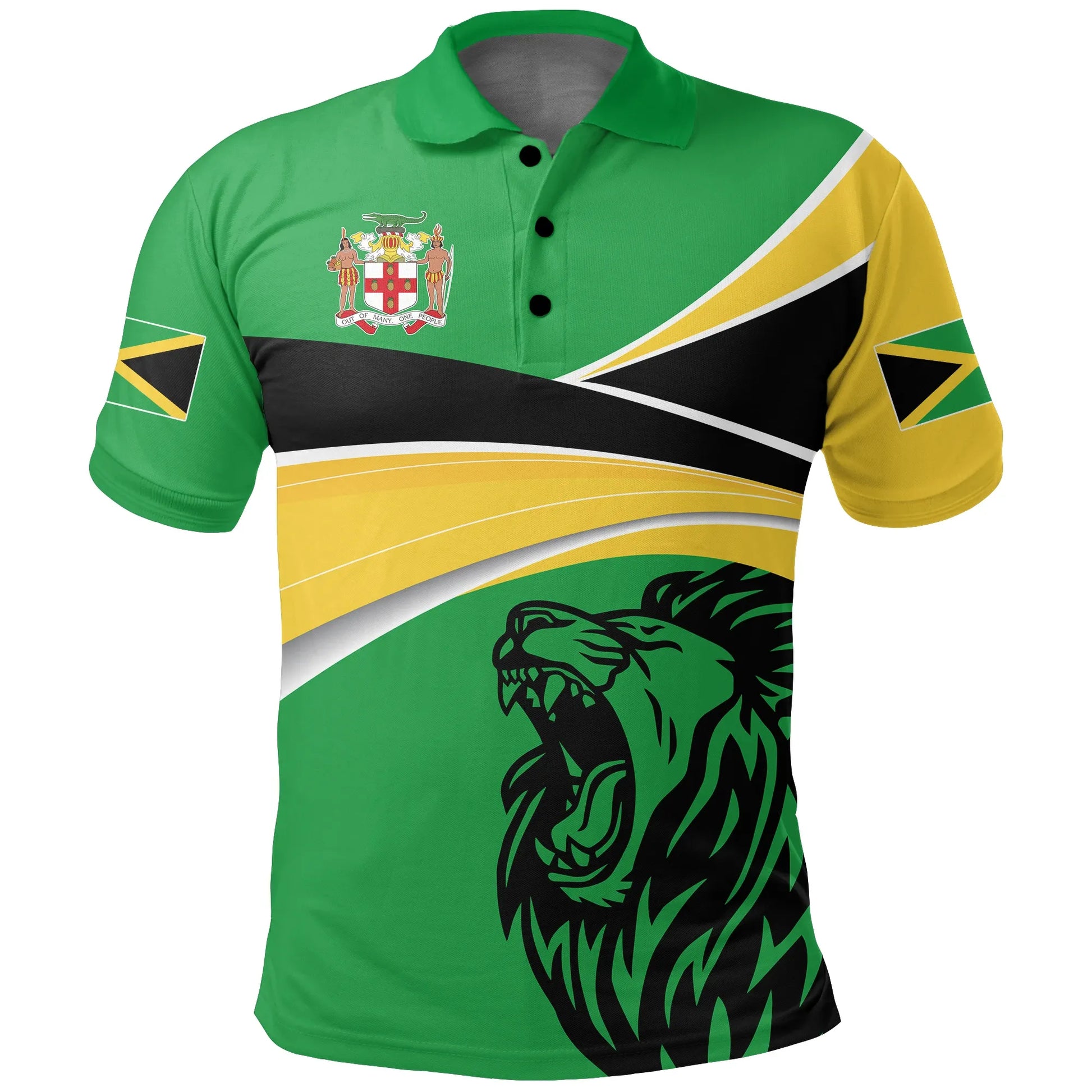 Jamaica Polo Shirt Jamaica Strong Flag