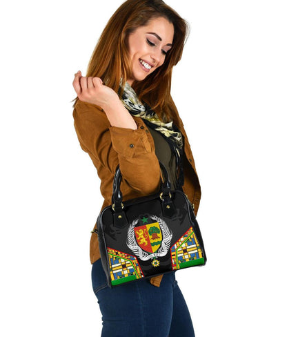 Senegal Shoulder Handbag Ver01 Senegal Flag Color And Coat Of Arm