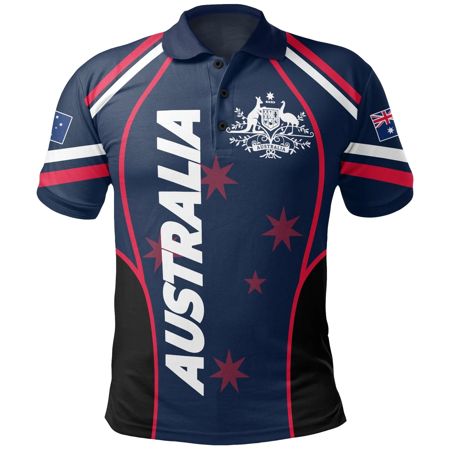 Australia Polo Shirt Australian Coat Of Arms Shirt Unisex