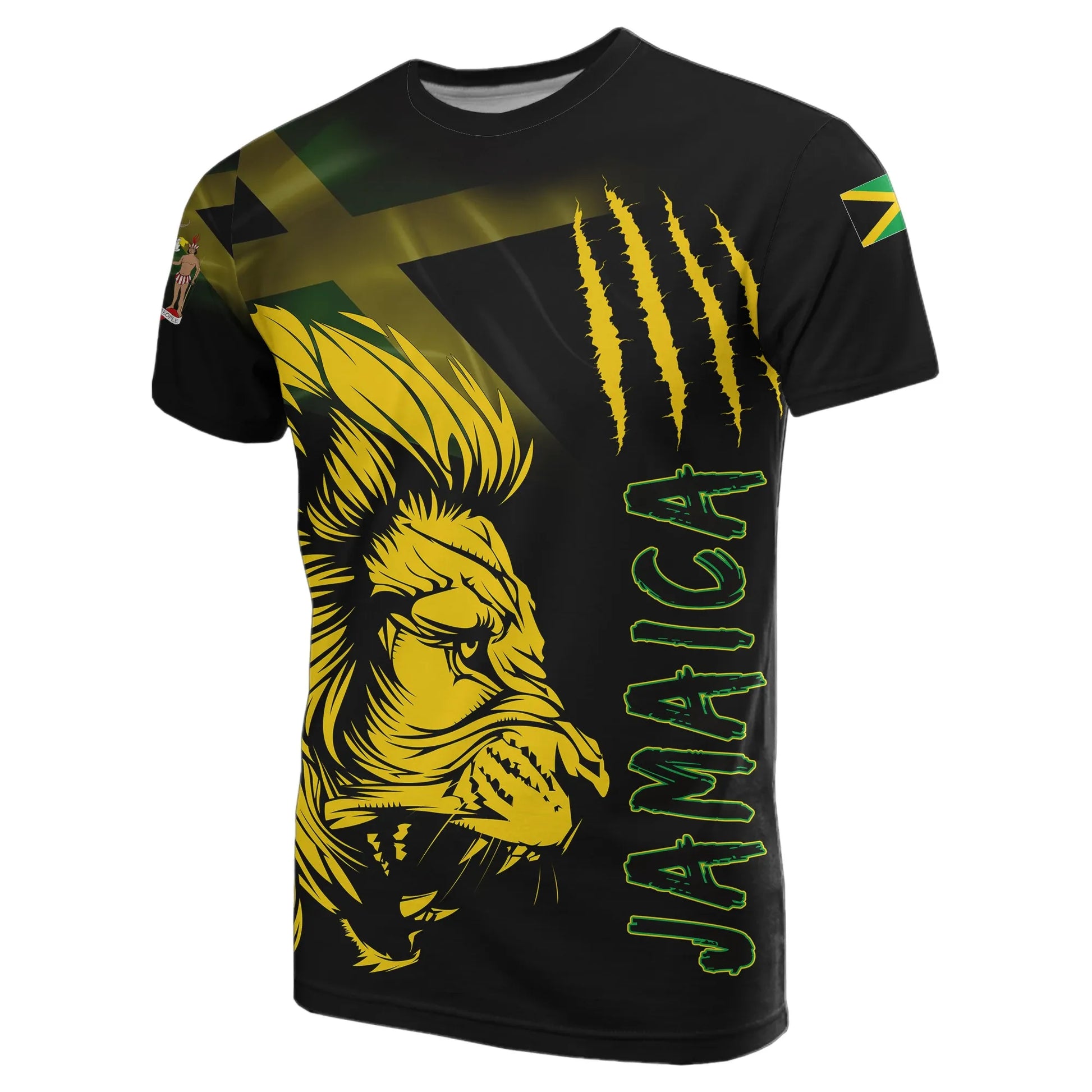 Jamaica T Shirt Lion Coat Of Arms T