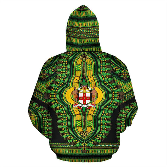 Jamaican Dashiki Hoodie 02 Jamaica Coat Of Arms Unisex Printed Hoodie