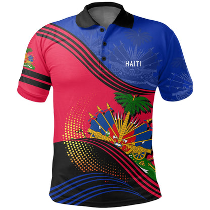 Haiti Polo Shirt Fall In The Wave