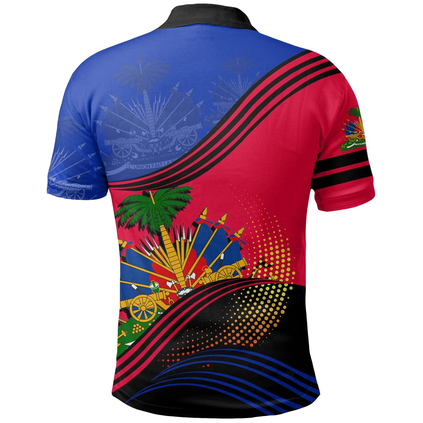 Haiti Polo Shirt Fall In The Wave