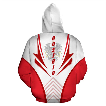 Australia Hoodie Coat Of Arms Unisex Printed Zip Hoodie