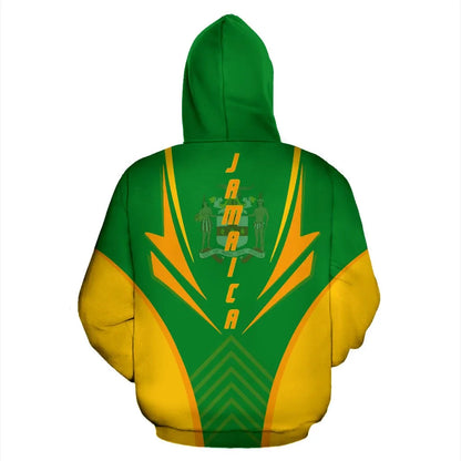 Jamaica Hoodie Zip Coat Of Arms