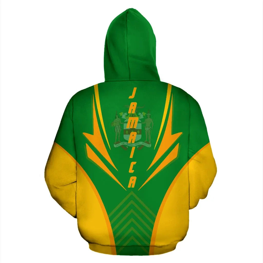 Jamaica Hoodie Zip Coat Of Arms