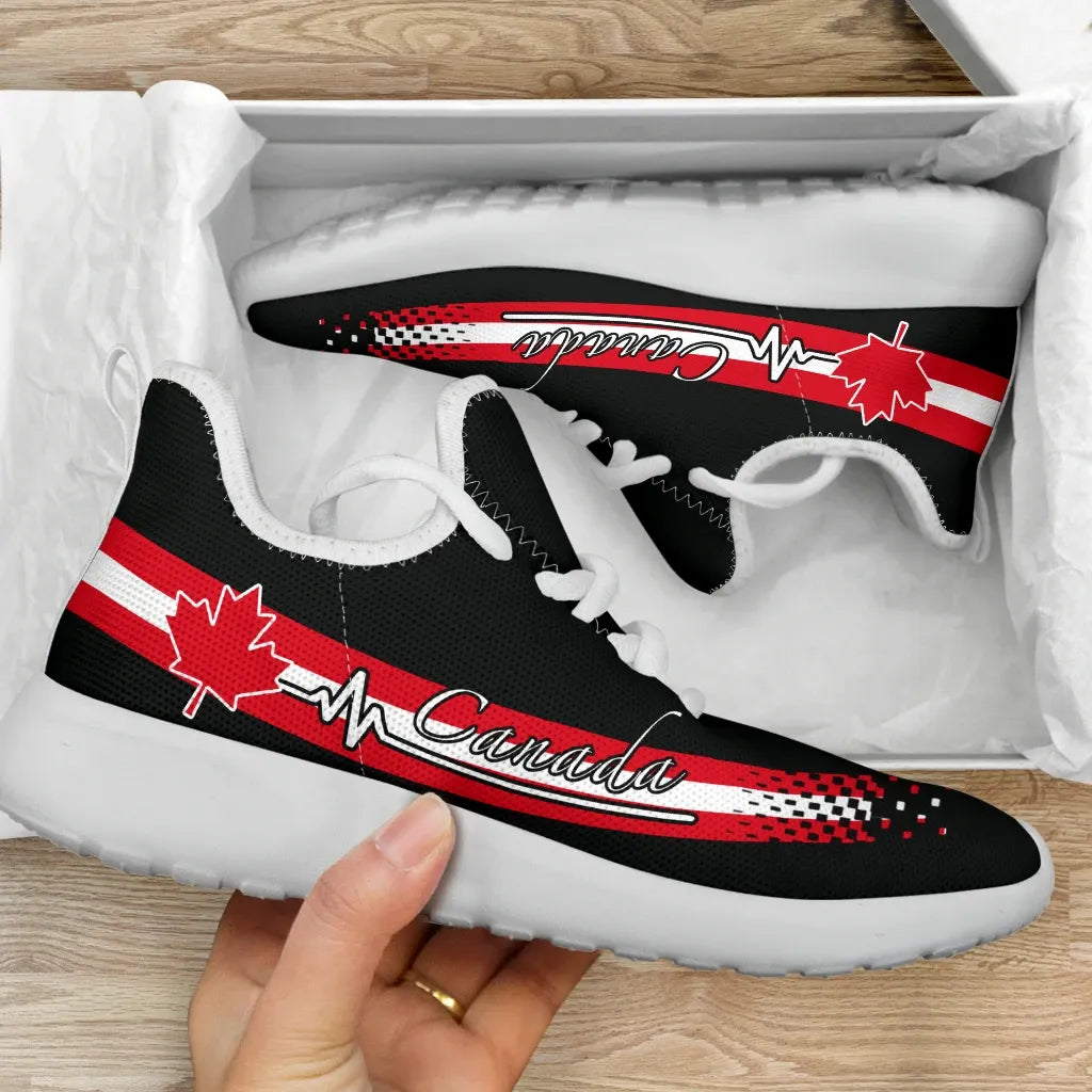 Canada Heartbeat Mesh Knit Sneakers T