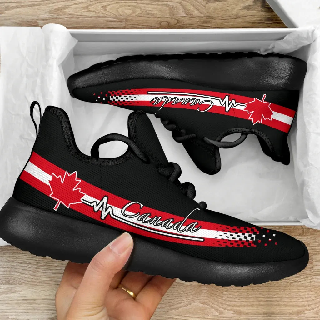 Canada Heartbeat Mesh Knit Sneakers T