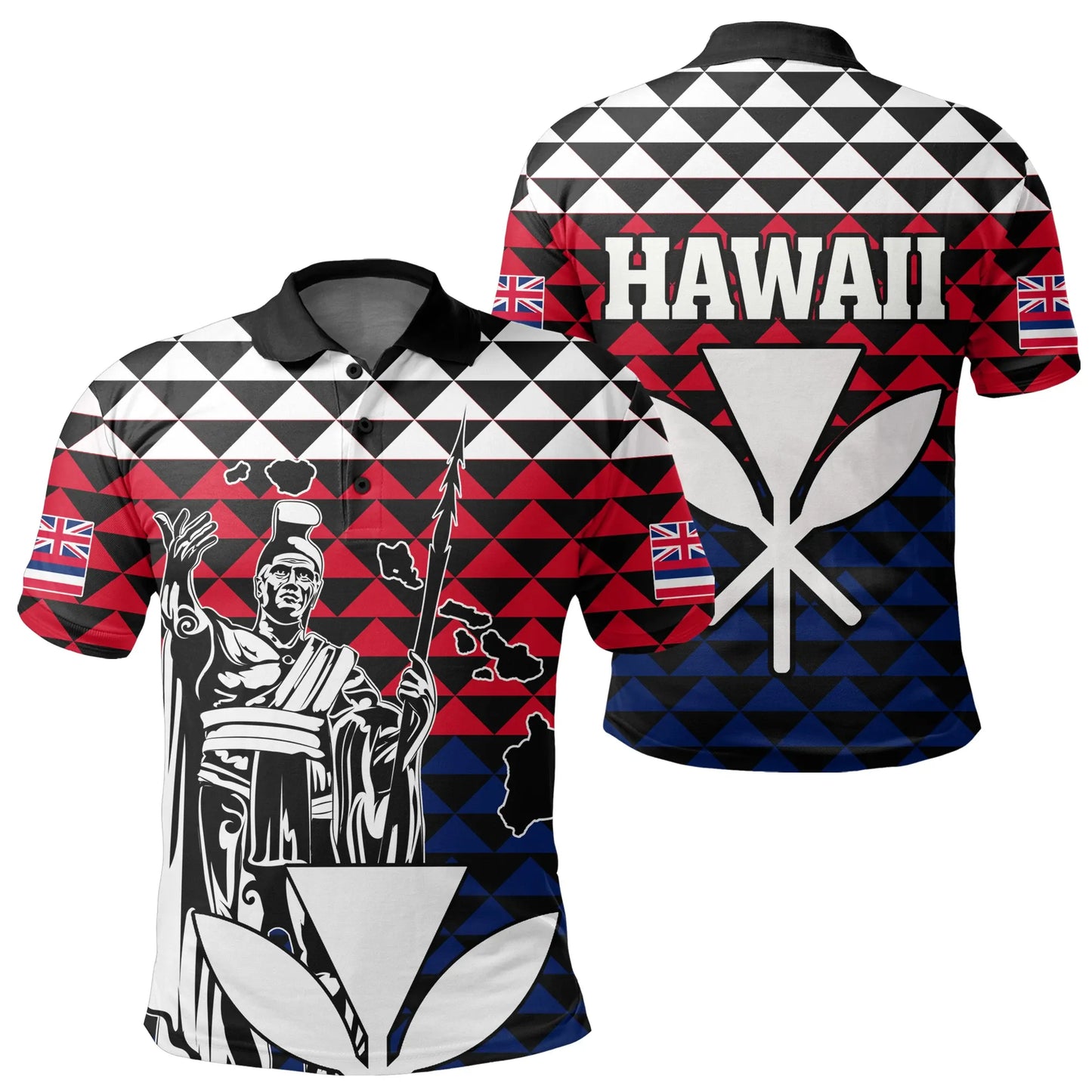 Polynesian Shirt - Hawaii King Kakau Polo Shirt