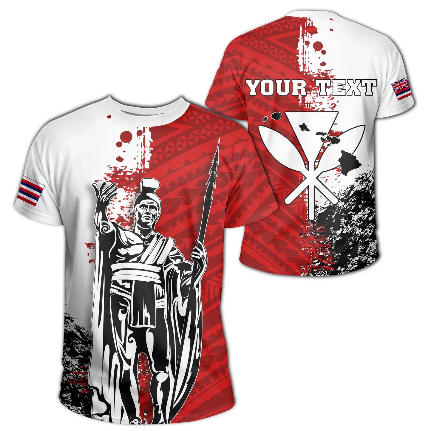 Hawaii King Polynesian T-Shirt - Sonic Style Red Unisex Shirt