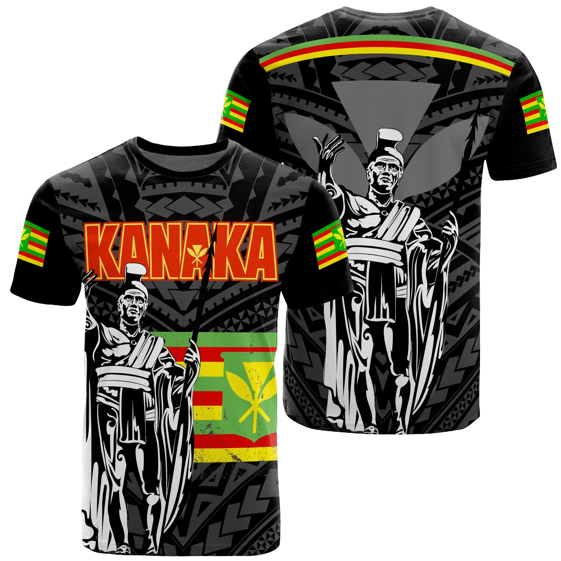 Polynesian Pride Tee - Hawaii King Kanaka Poly T - Shirt