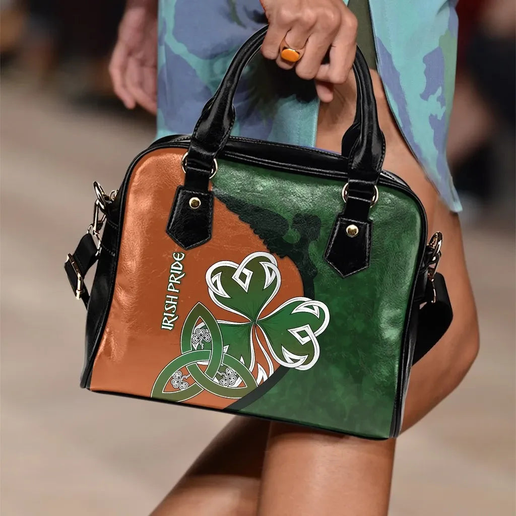 Ireland Shoulder Handbag Irish Shamrock Irish Pride