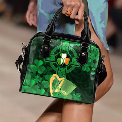 Ireland Shoulder Handbag Celtic Cross & St.Patrick'S Day Symbol