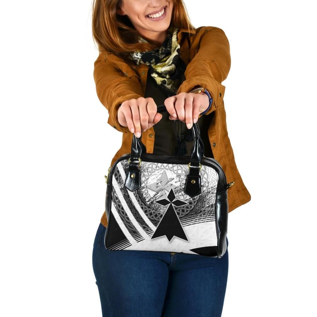 Brittany Celtic Shoulder Handbag Bretagne Stoat Ermine Grunge Style