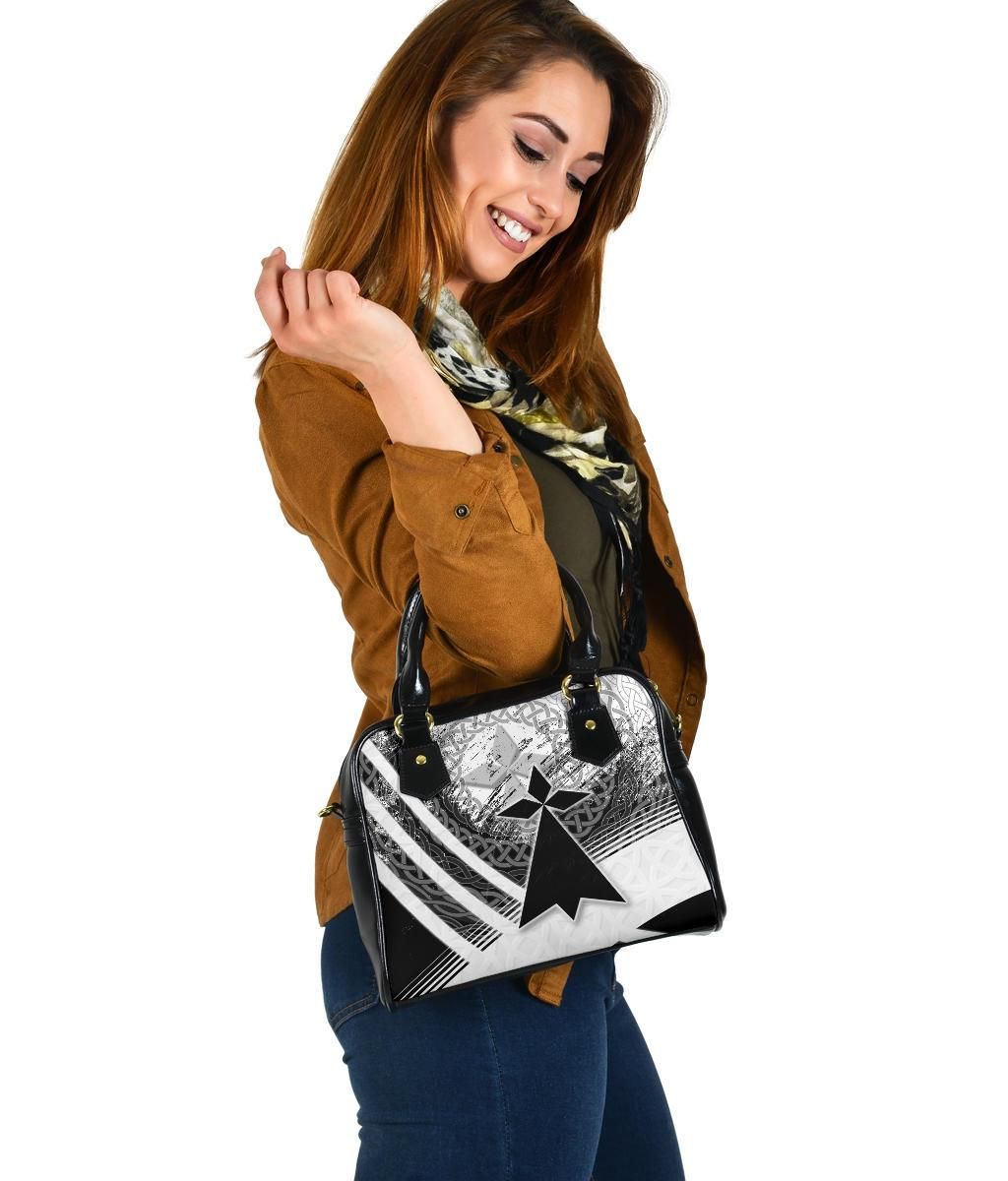 Brittany Celtic Shoulder Handbag Bretagne Stoat Ermine Grunge Style