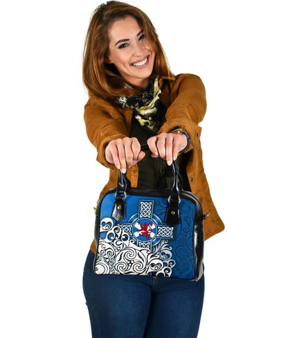Scotland Celtic Shoulder Handbag Scottish Flag And Lion