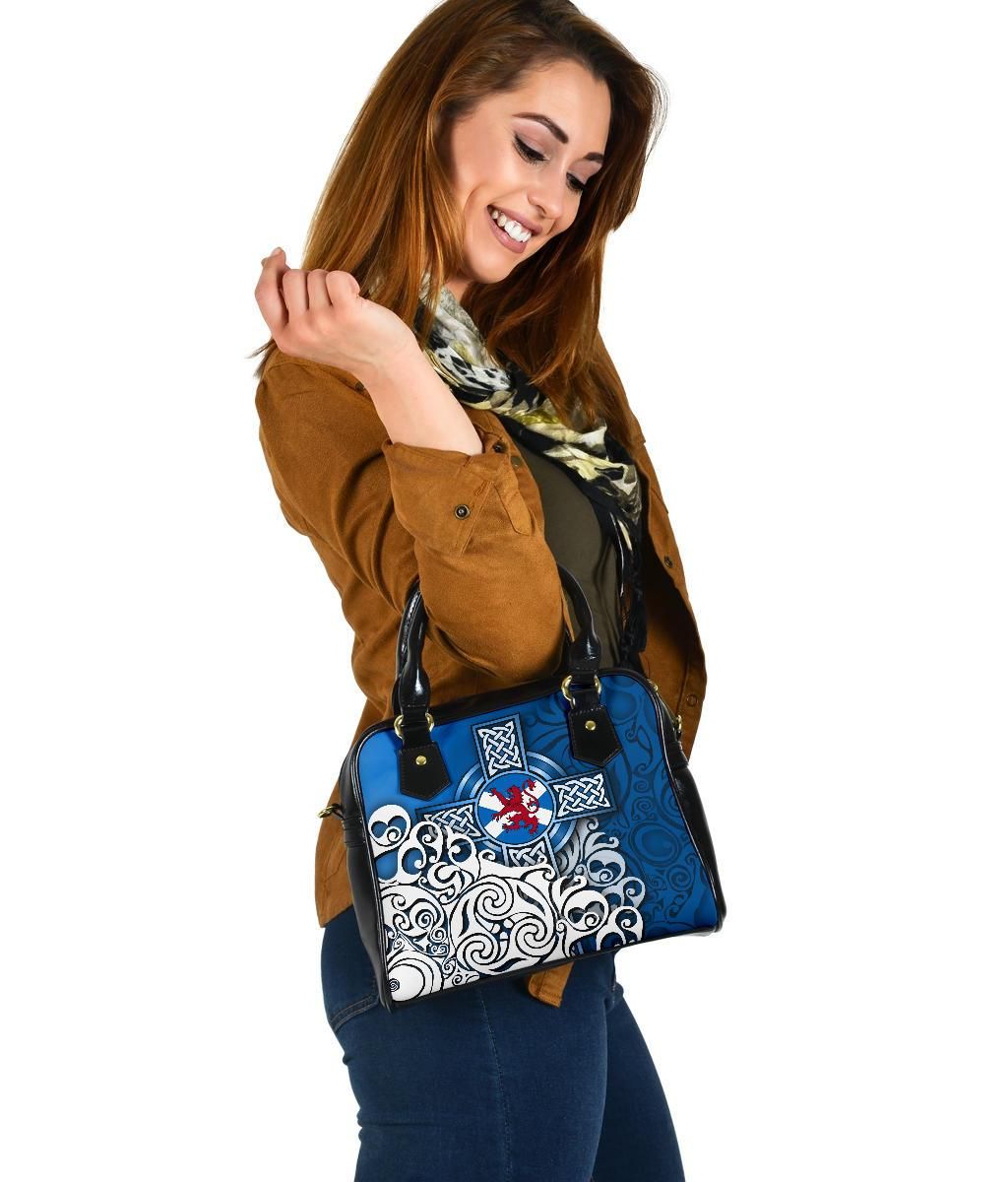 Scotland Celtic Shoulder Handbag Scottish Flag And Lion