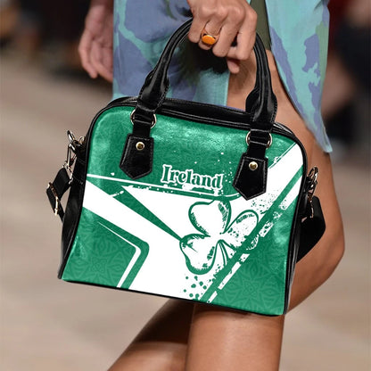 Ireland Shoulder Handbag Celtic Shamrock
