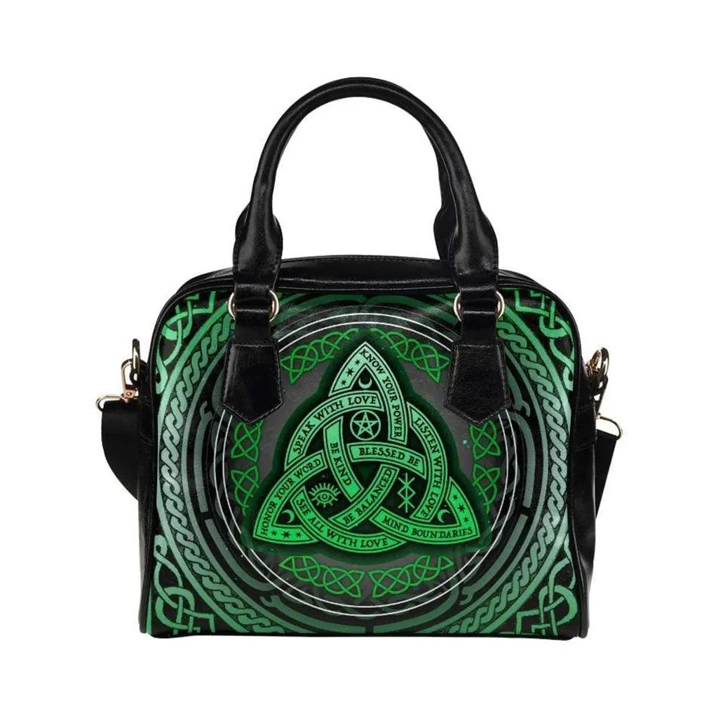 Celticone Triquetra Pagan Wicca Shoulder Handbag