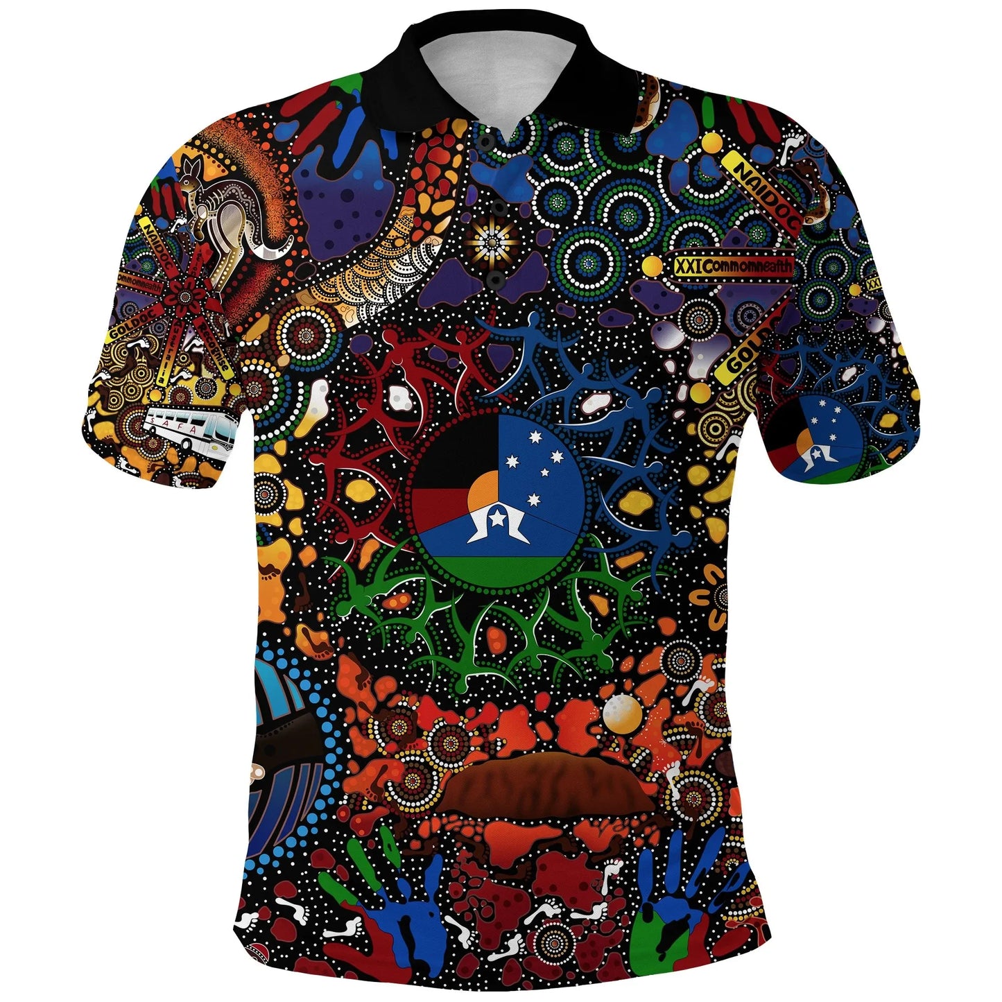 Australia Naidoc Week 2021 Polo Shirt Indigenous Be Proud