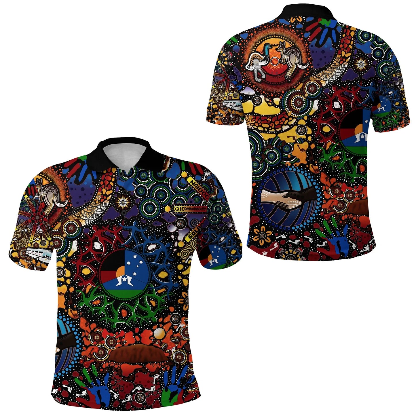 Australia Naidoc Week 2021 Polo Shirt Indigenous Be Proud