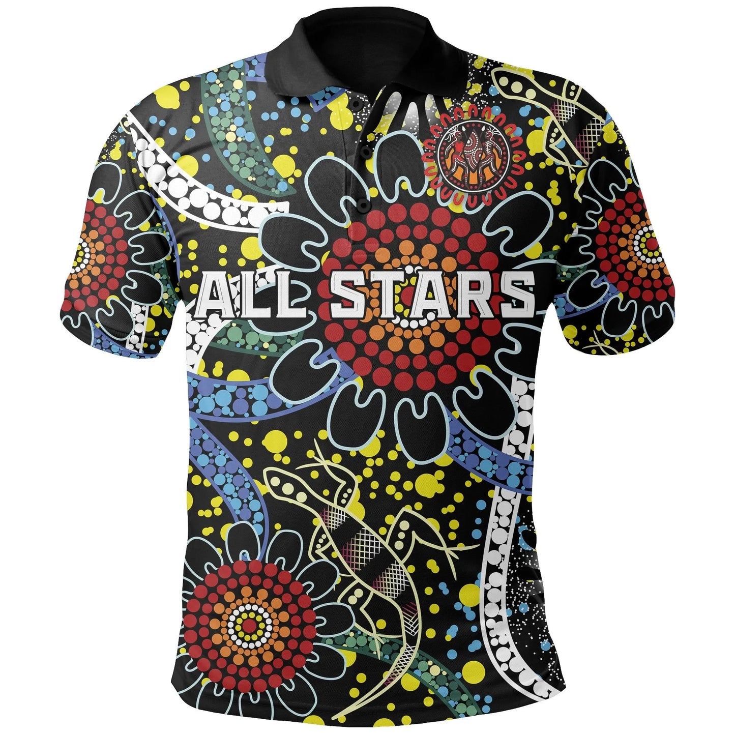 Australia Indigenous Rugby Polo Shirt All Stars Sporty Style