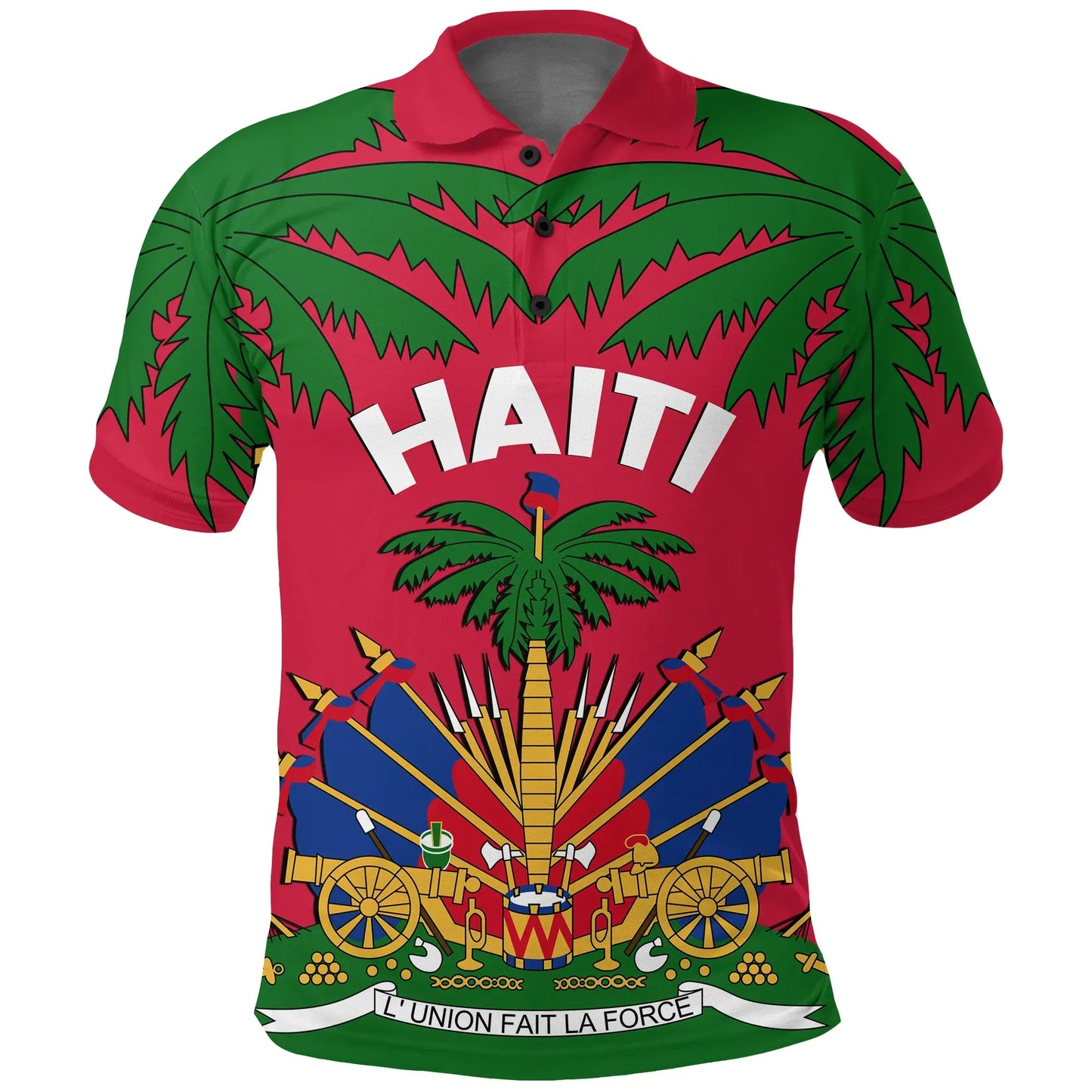 Coat of Arms Haiti Polo Shirt Le Marron Inconnu