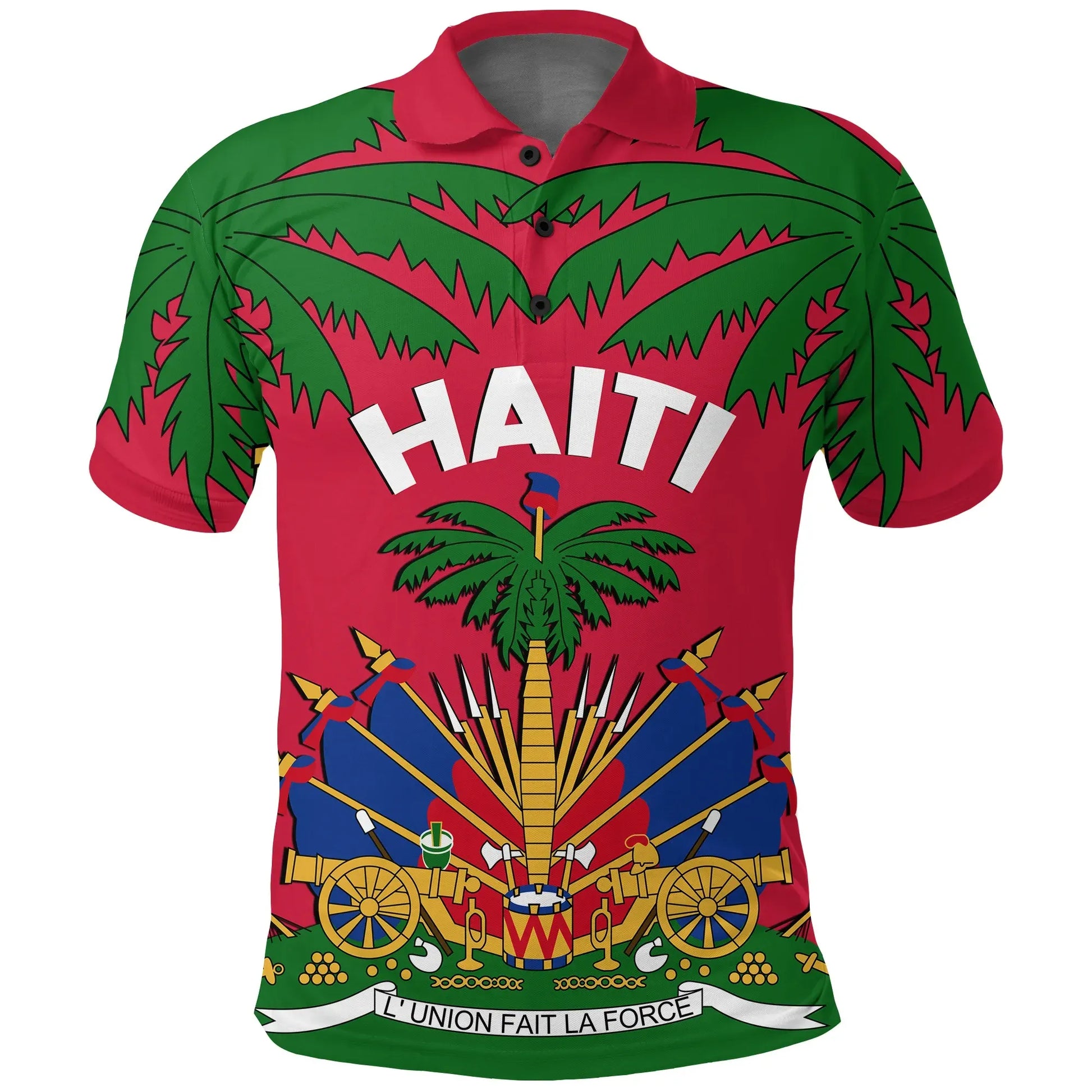 Coat of Arms Haiti Polo Shirt Le Marron Inconnu
