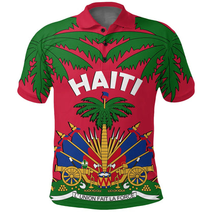 Coat of Arms Haiti Polo Shirt Le Marron Inconnu