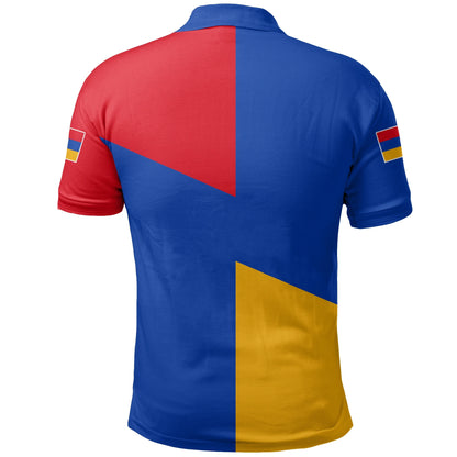Armenian Polo Shirt Flag Nation Color Version T