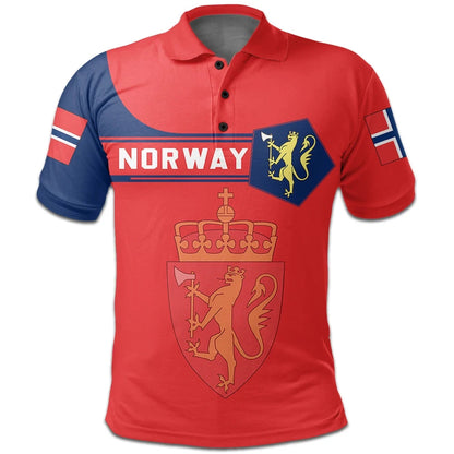 Norway Polo Shirt Coat Of Arms Simple Style