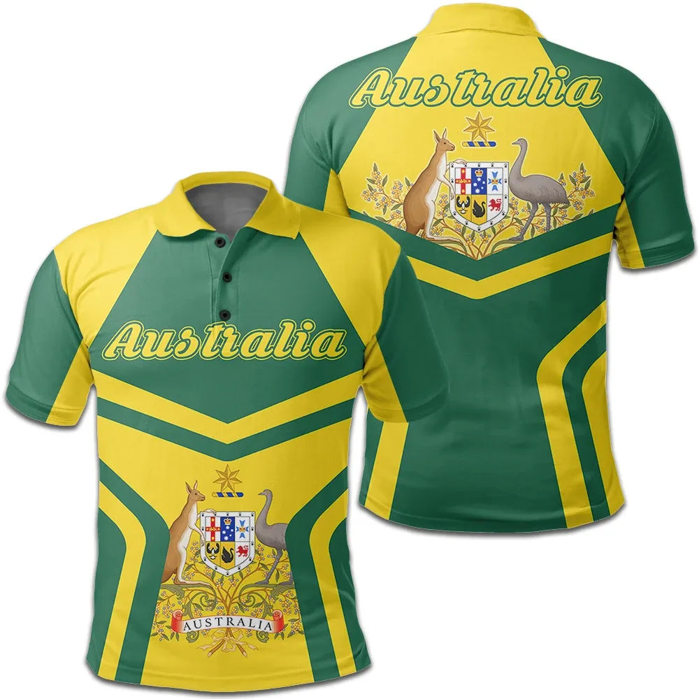 Australia Coat Of Arms Polo Shirt My Style