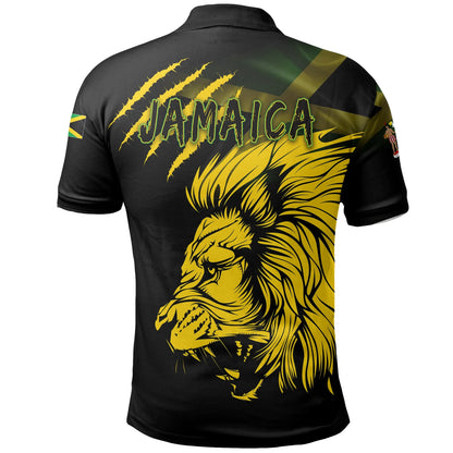 Jamaica Polo Shirt Lion Coat Of Arms T