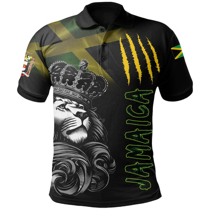 Jamaica Polo Shirt Lion Crown T