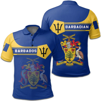 Barbados Coat Of Arms Polo Shirt Simple Style