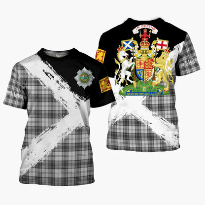 Printivon Glen Clan T Shirt Scotland Coat Of Arms Tartan Pattern