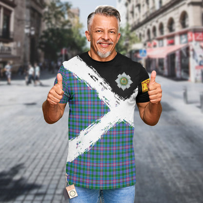 Printivon Pitcairn Clan T Shirt Scotland Coat Of Arms Tartan Pattern