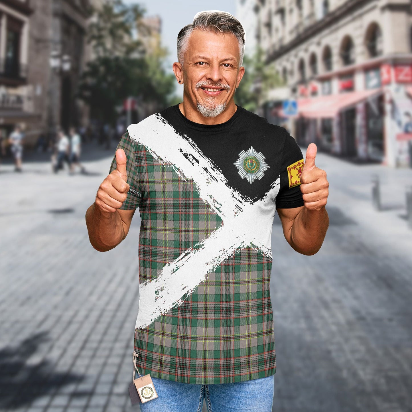Printivon Craig Clan T Shirt Scotland Coat Of Arms Tartan Pattern