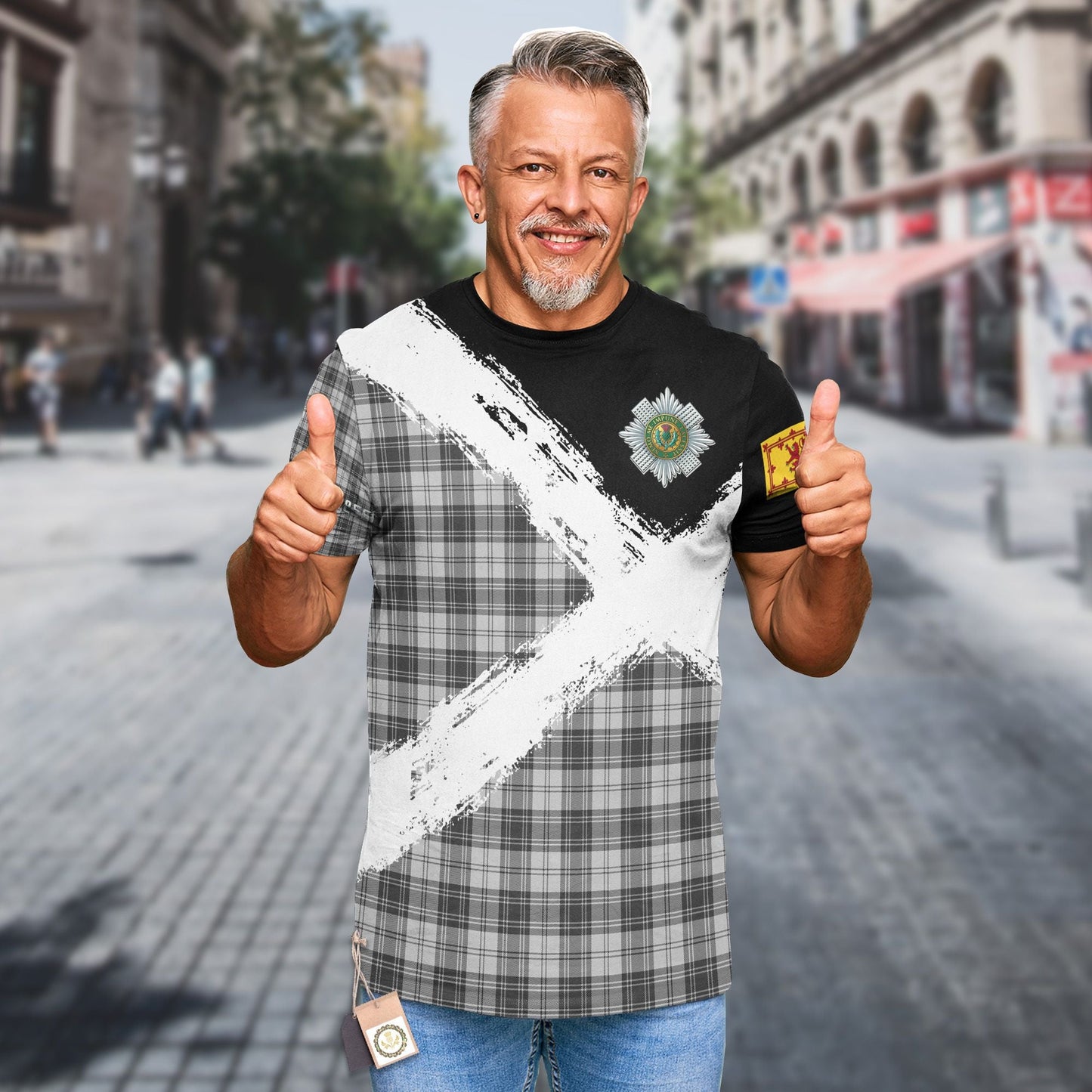 Printivon Glen Clan T Shirt Scotland Coat Of Arms Tartan Pattern