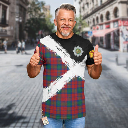 Printivon Lindsay Clan T Shirt Scotland Coat Of Arms Tartan Pattern