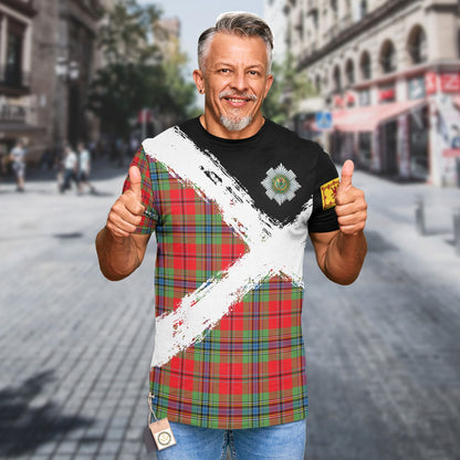 Printivon MacLean Clan T Shirt Scotland Coat Of Arms Tartan Pattern