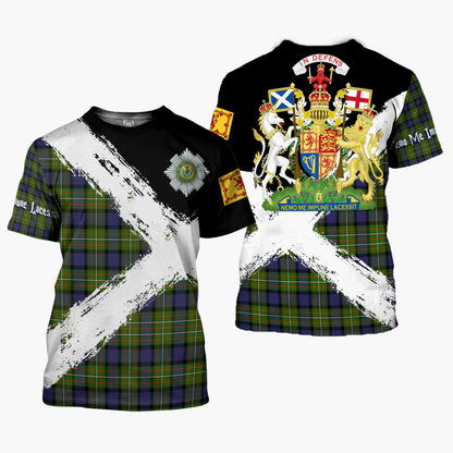 Printivon Ferguson Clan T Shirt Scotland Coat Of Arms Tartan Pattern