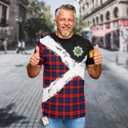 Printivon MacLachlan Clan T Shirt Scotland Coat Of Arms Tartan Pattern