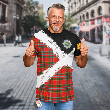 Printivon Drummond Clan T Shirt Scotland Coat Of Arms Tartan Pattern