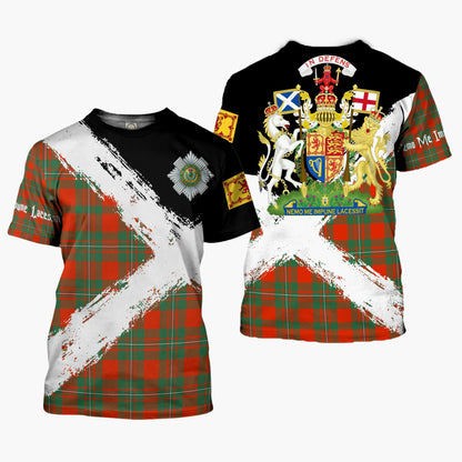 Printivon MacGregor Clan T Shirt Scotland Coat Of Arms Tartan Pattern